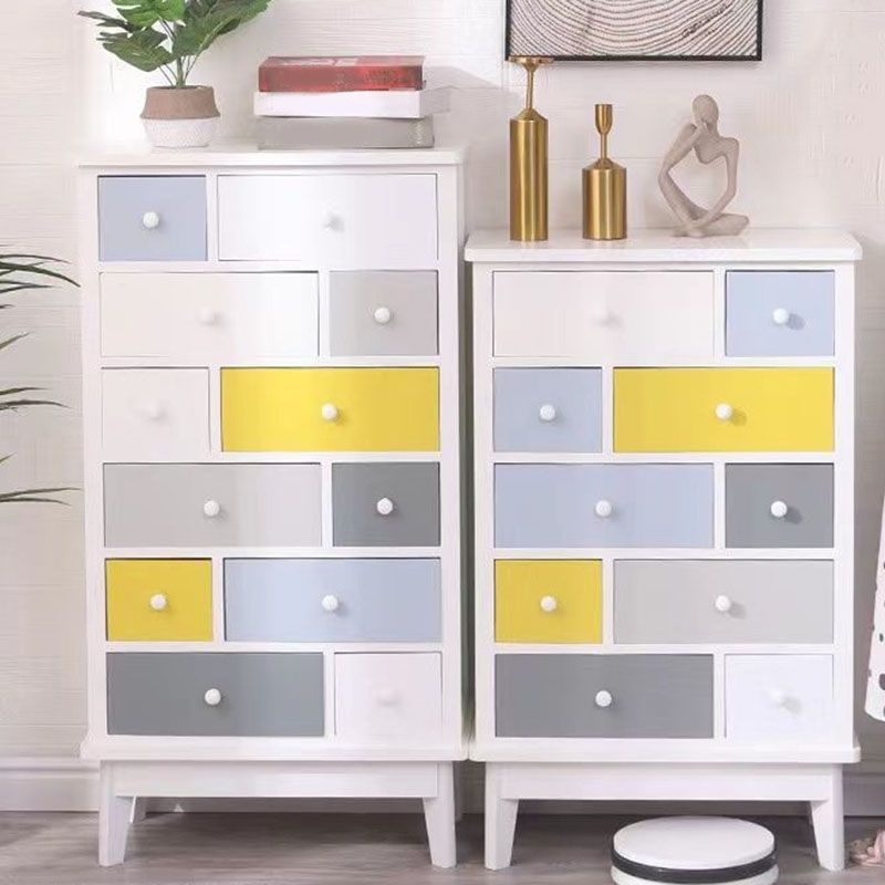 Traditional Storage Chest Solid Wood Storage Chest Dresser for Living Room