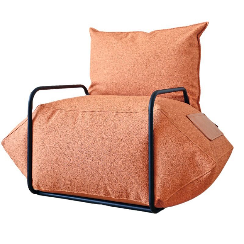 Faux Leather Chair with Square Arms and Storage Chair for Living Room