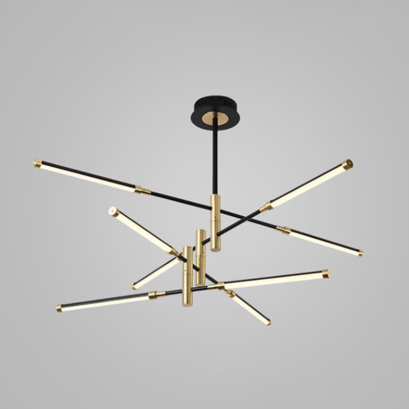 Acrylic Multi-Tier Ceiling Pendant Light Minimalistic LED Chandelier Lighting Fixture