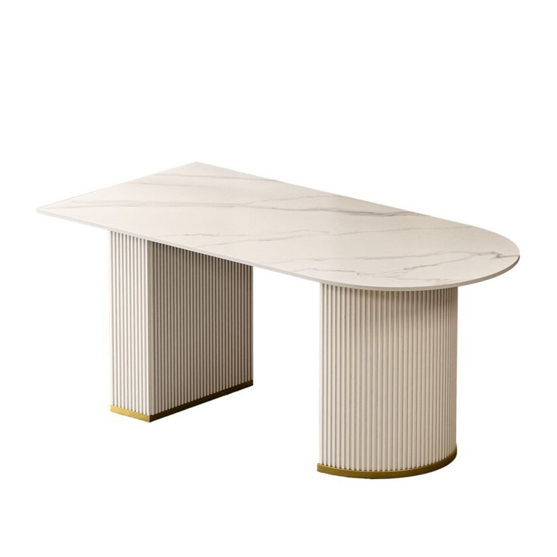 Glam 1/2/4/5/7 Pieces Table and Chair Set White Dining Table with Chairs