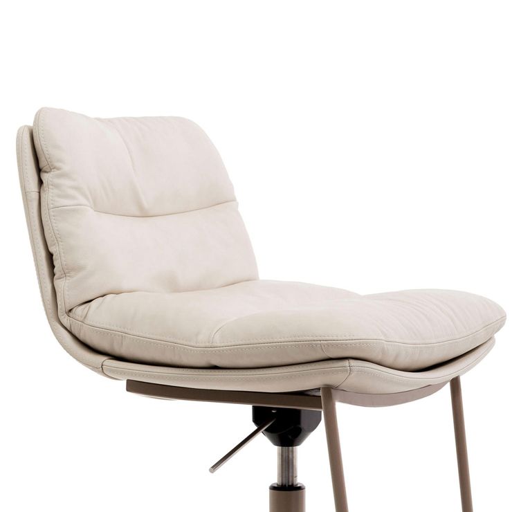 Glam Low Back Bar Stool Rotatable Counter Bar Stool for Home