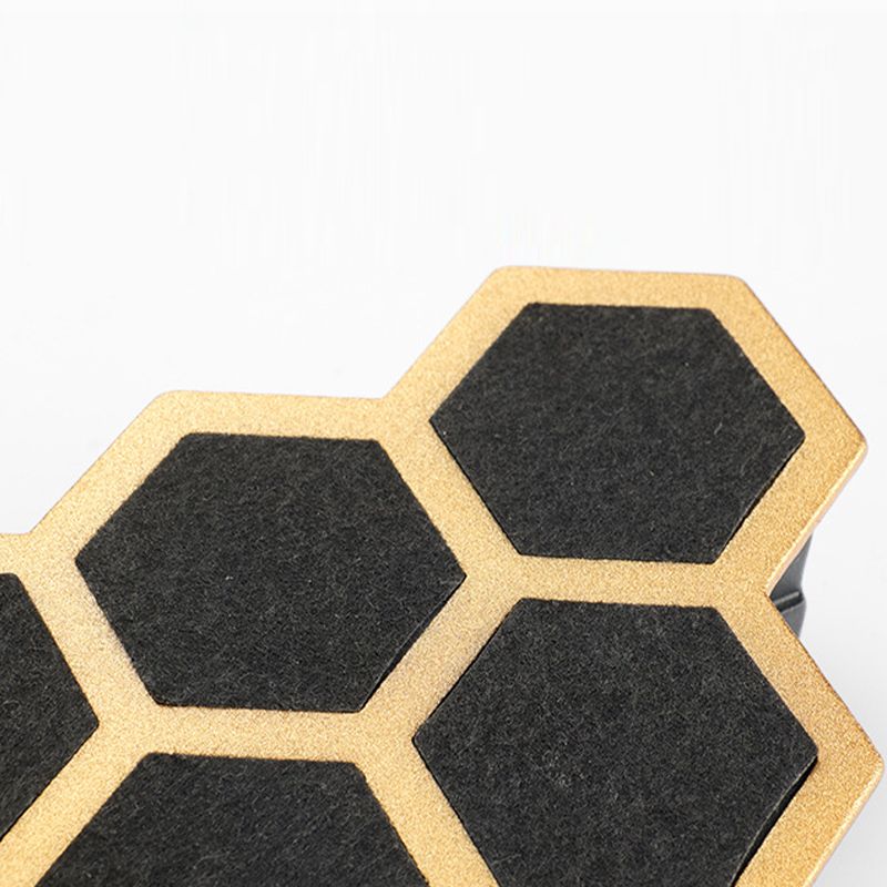 Gold & Black Modern Wall Flush Mount Honeycomb Shape Metal Wall Light