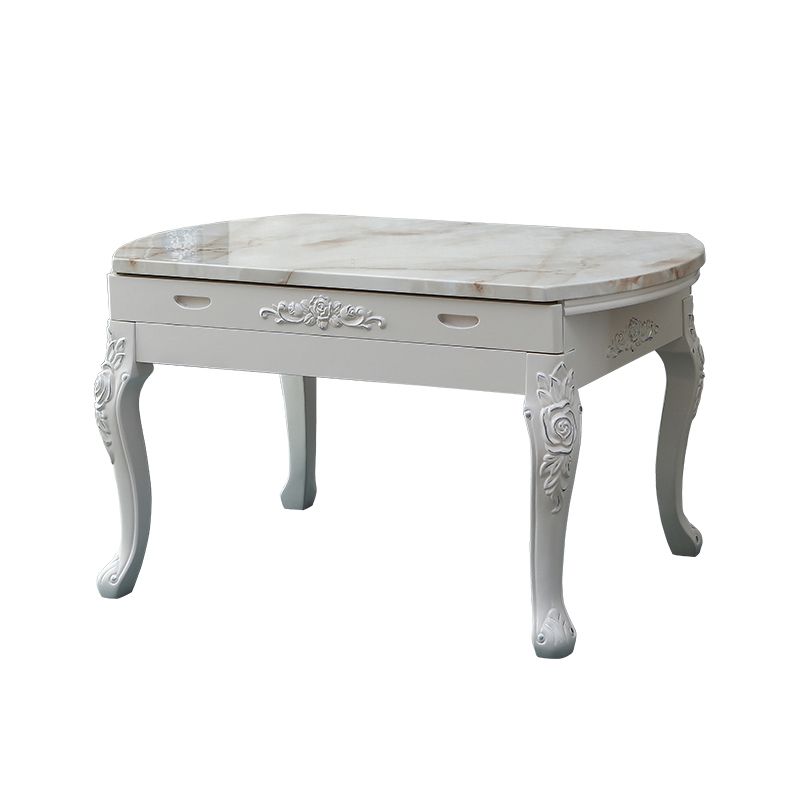 Victorian Dining Room Set Standard Height with Rectangle Top 4 Legs Base Dining Furniture