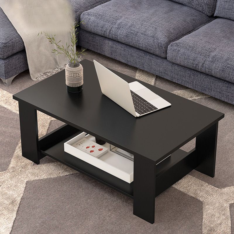 Rectangular Coffee Table Scandinavian Wood Four Legs Coffee Cocktail Table