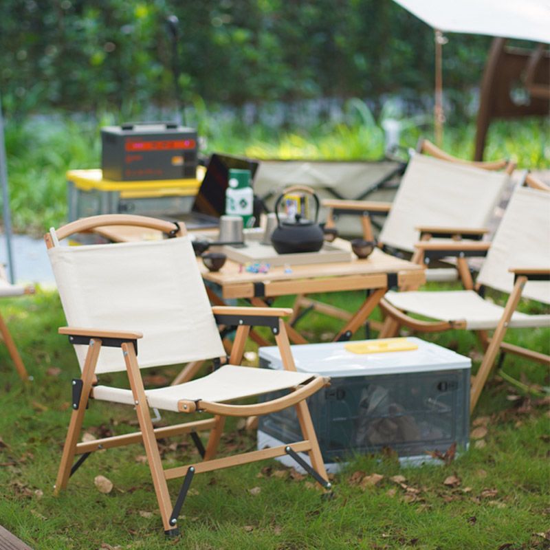 No Distressing Modern Patio Arm Chair Solid Wood Dining Armchair with Arm