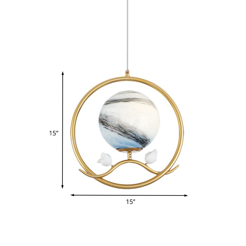 POST MODERN RING PENDANT METALLIQUE 1 LEUR LEIL SOIX LAMPE PROSIBLE EN OR