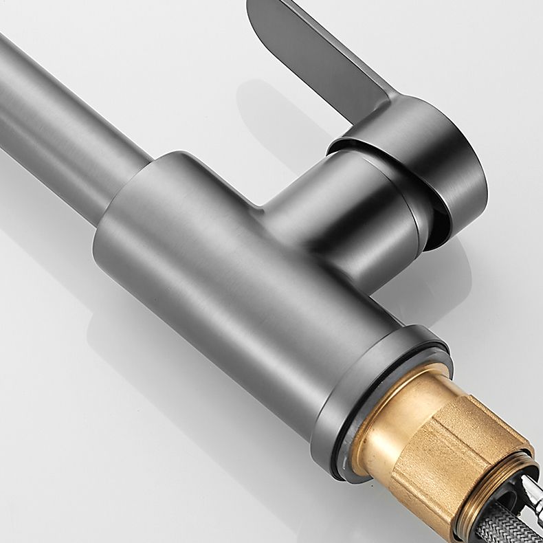 Modern Pull down Kitchen Faucet Sprayer with Handle and Supply Lines Bar Faucet