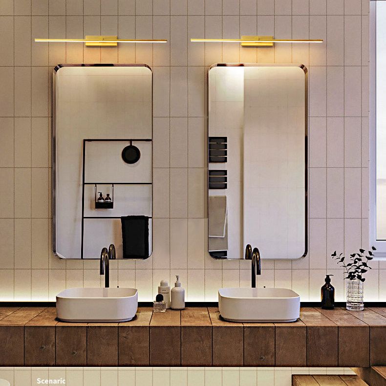 Moderne minimalistische lineare LED -Wandlampenmeldeslampe mit Acrylschatten