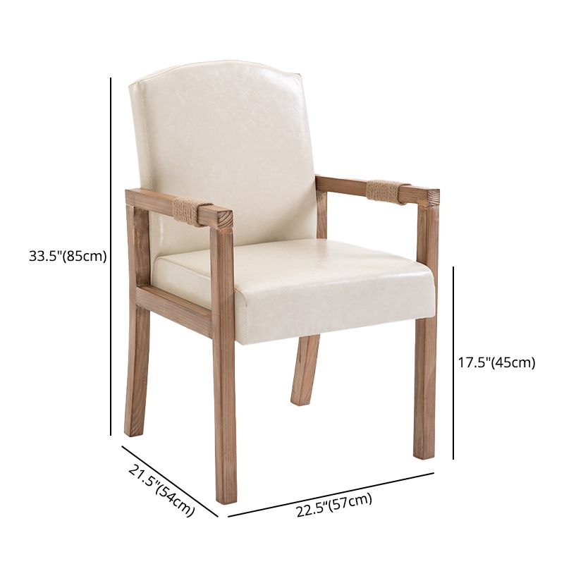 Fauteuil de salle à manger en bois avec coussin de couleur, chaise Parsons pour la maison