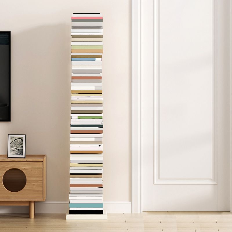 Closed Back Bookshelf Vertical Metal Shelves Included Bookcase for Study Room