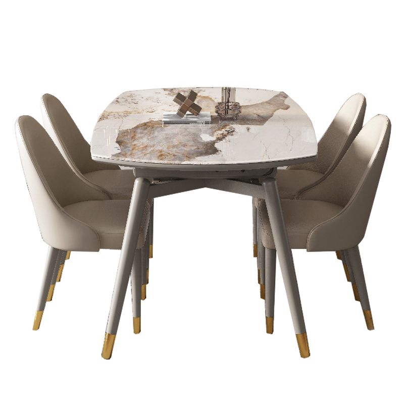 1/5/7 Piece Contemporary Dining Room Table and Chair Set for Home