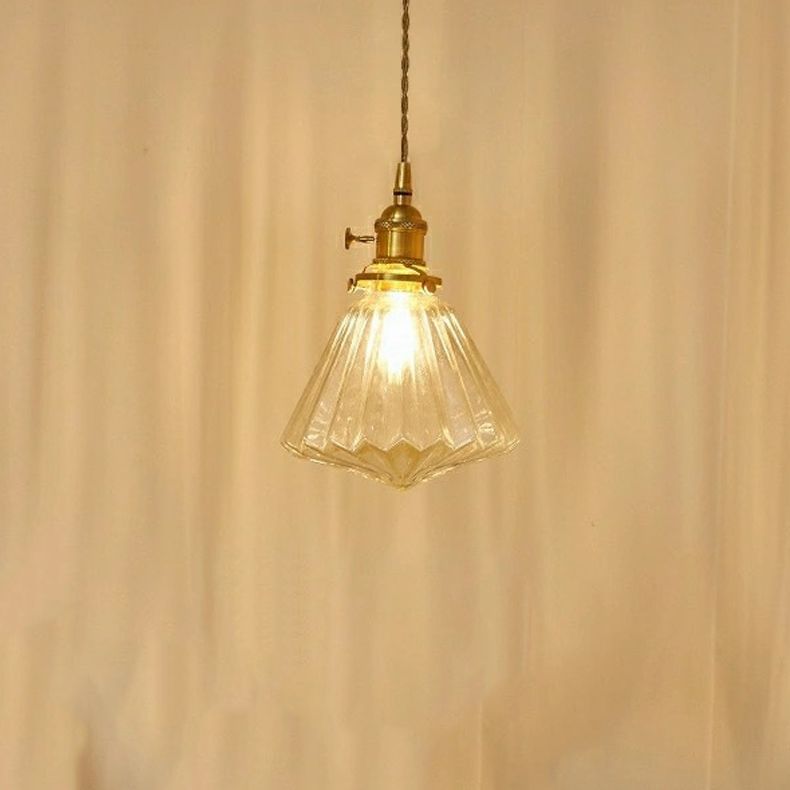 Moderne stijl geometrische down Lighting Glass 1 lichthangende plafondlampen