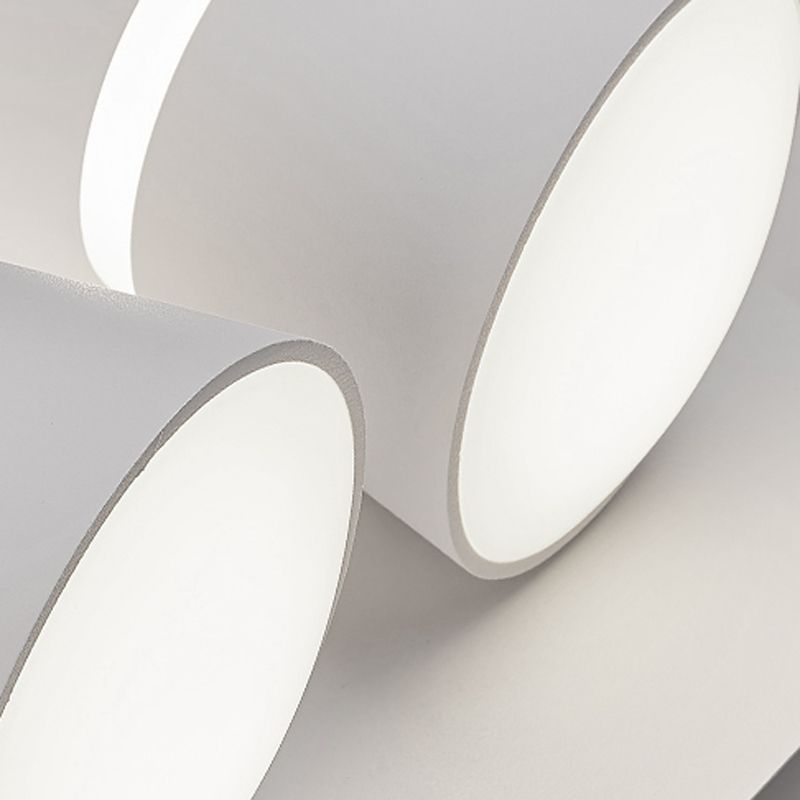 LED Modern Metal Wall Sconce Cone Shape Wall Light with Acrylic Shade for Bedroom