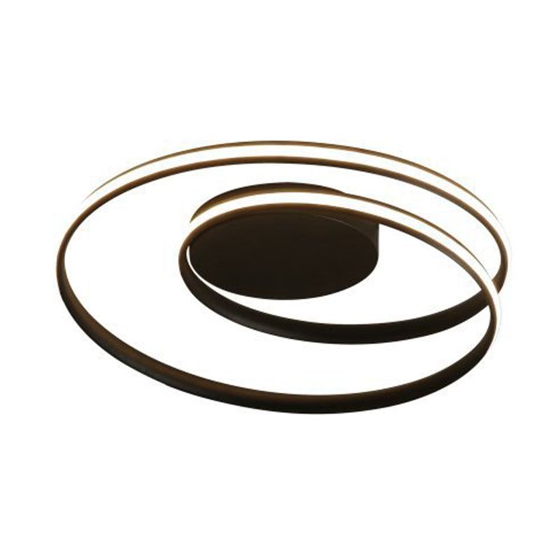 Simplicity Circle Ceiling Flush Mount Light Metal LED Bedroom Close to Ceiling Lamp