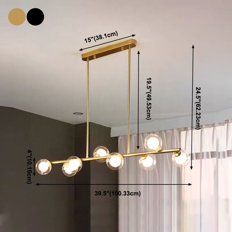 Moderne keuken hanglampen bolvormig eiland hanglampen helder glas