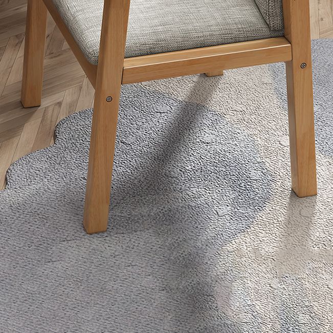 Sedia da pranzo a squar in legno contemporaneo in tessuto da pranzo sedia per cucina