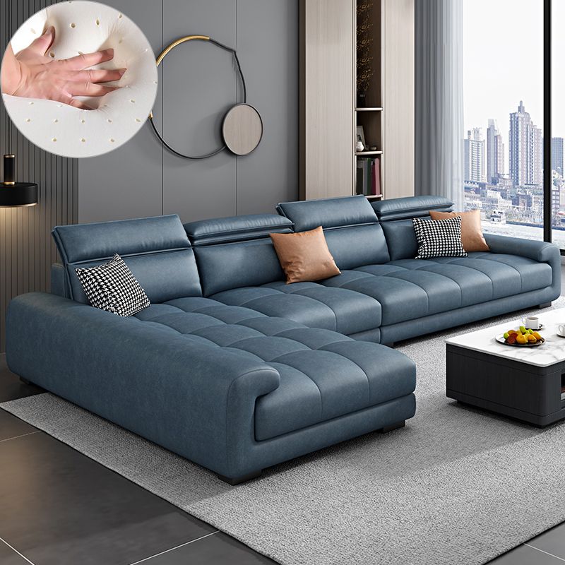 4-seater Sectional with Adjustable Head Pillow for Living Room