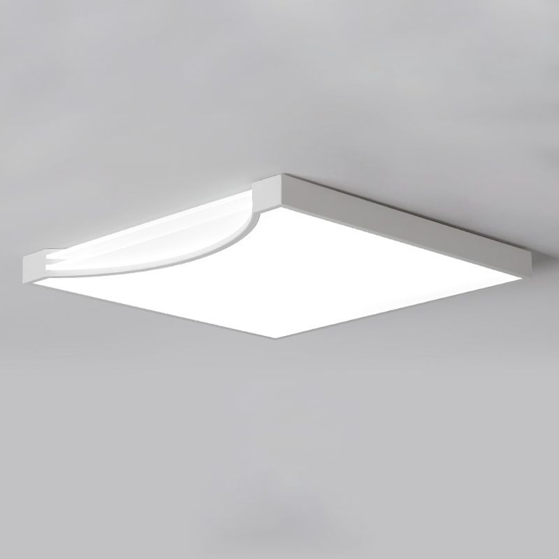 Acryl quadratische LED Deckenleuchte im modernen prägnanten Stil lackierte Eisen Flush Mount für Schlafzimmer