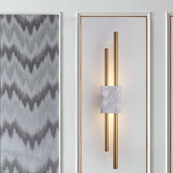 Modern Luxury LED Wall Lamp Iron Cylindrical Wall Sconce with Acrylic Shade