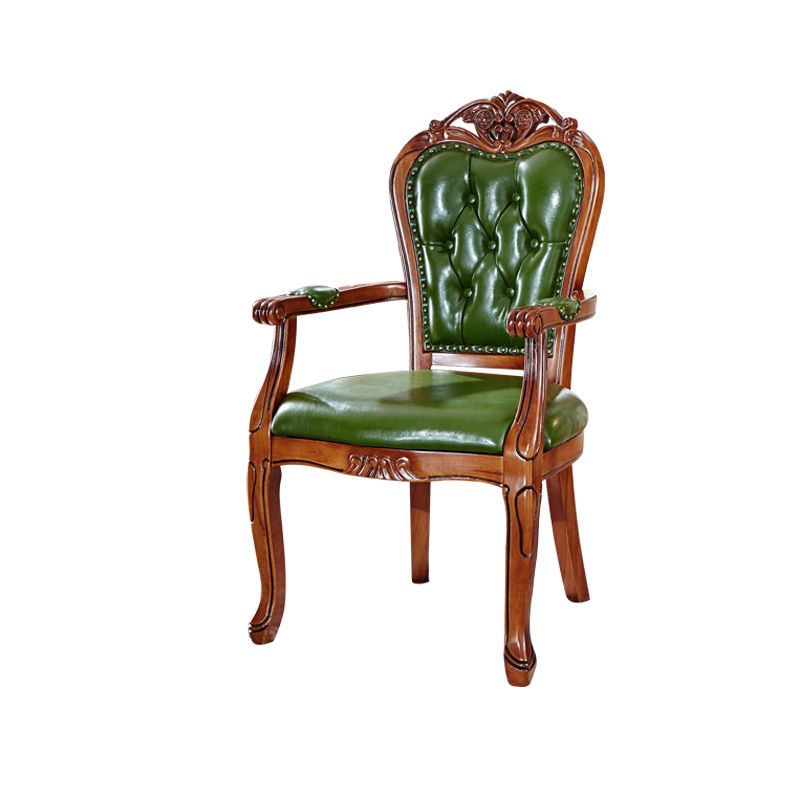 Scandinavian Style Oak Wood Chair Kitchen Dining Solid Back Arm Chairs