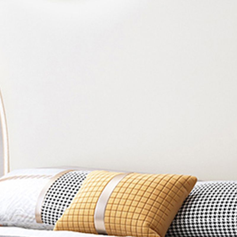 Modern Storage Standard Bed Faux Leather Bed Frame with Headboard for Bedroom