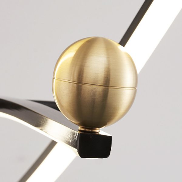 Multiple-Light Geometric Island Lighting Modern Metal Island Pendant Lights