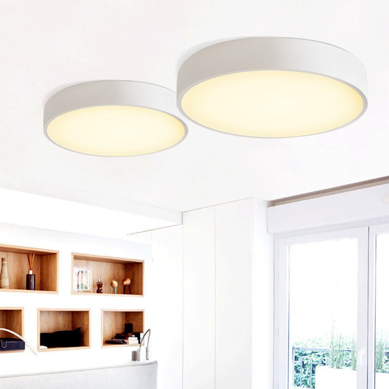 Ronde inbouwverlichting 1-lichts aluminium minimalistische inbouwplafondverlichtingsarmaturen