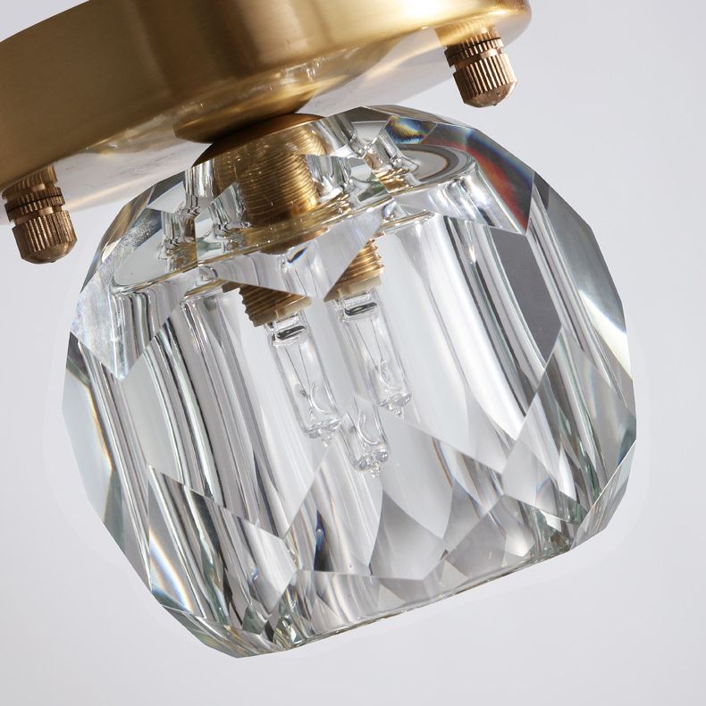 Modern Globe Flush Mount Ceiling Light Fixtures Glass 1 Light Flush Light