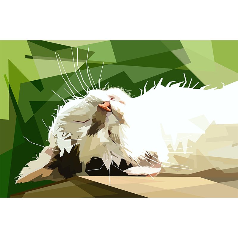 Animals Stain Resistant Mural Illustration Washable Wallpaper Sitting Room Wall Mural