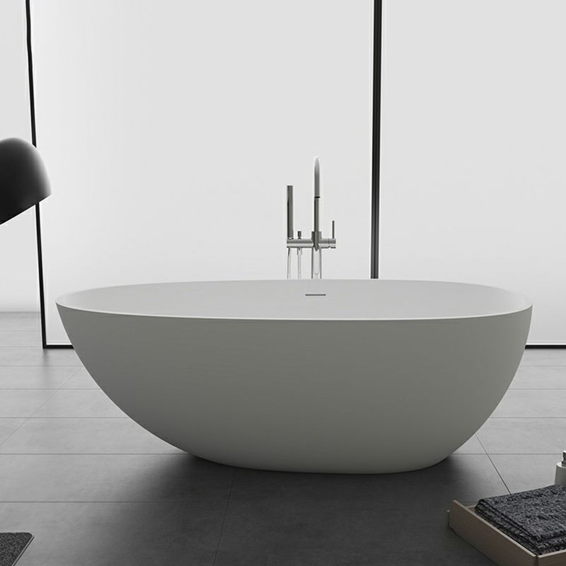 Modern Stone Soaking Bathtub Antique Finish Freestanding Bath Tub