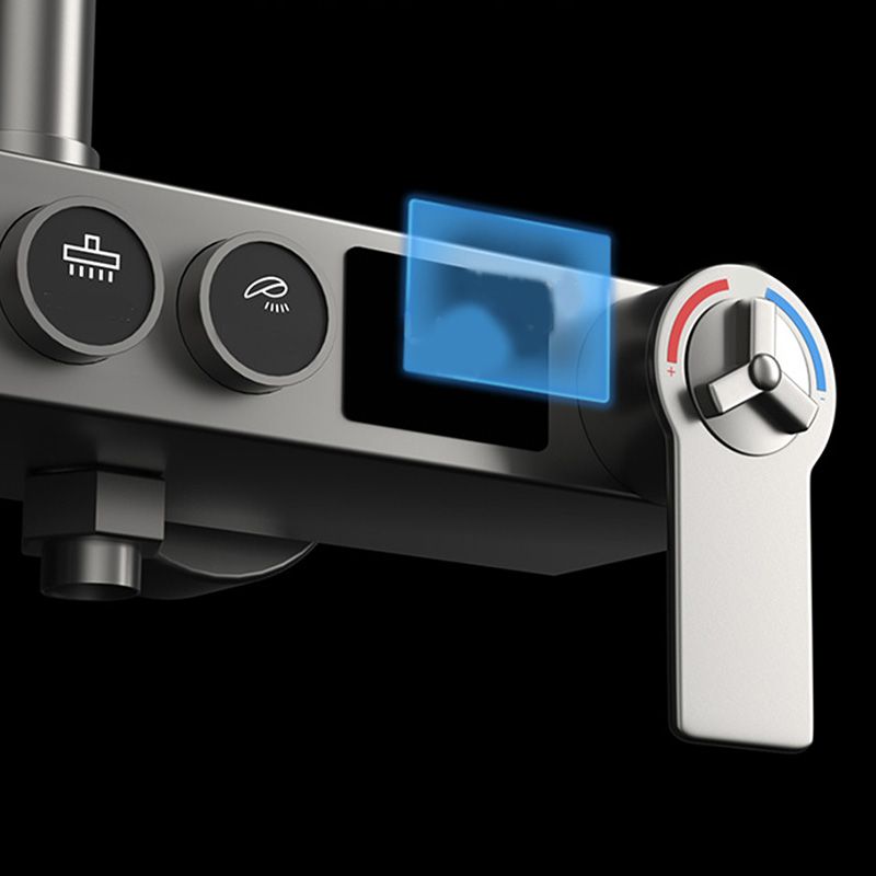 Modern Shower Set Solid Color Valve Included Bath Tub and Shower Head Set