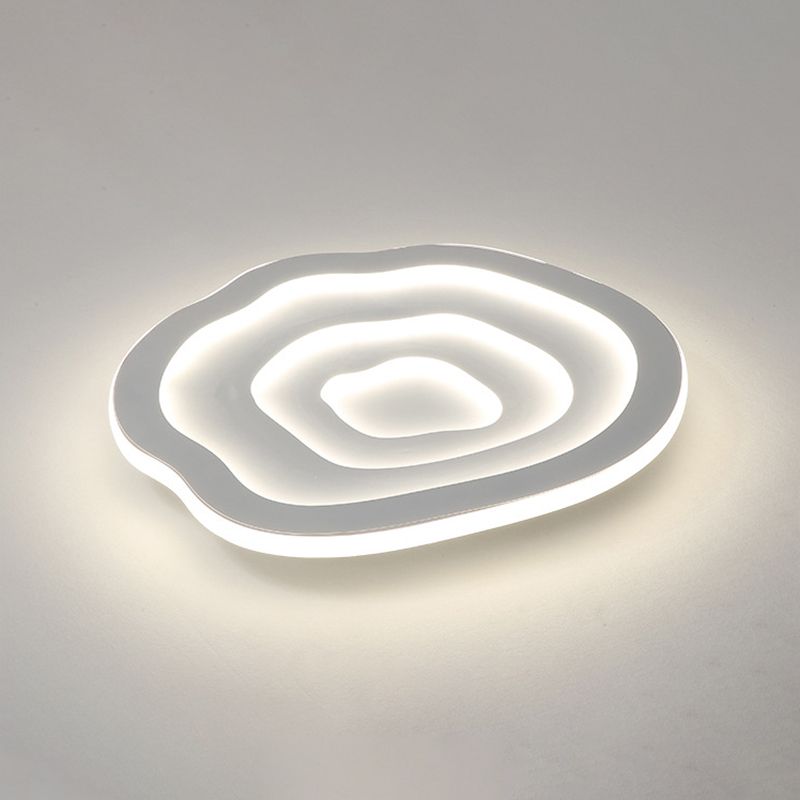 Witte bloem inbouw plafondverlichting armatuur minimalistische LED acryl inbouwlamp