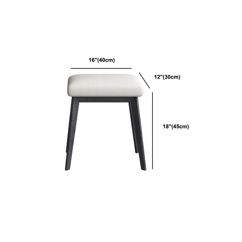 Contemporary Stone Makeup Vanity 4-Drawer Vanity Set with Standing Mirror