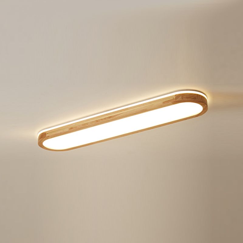 Luminaires de plafond encastrés modernes en bois, luminaires montés au plafond pour le salon
