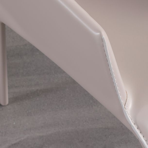 Modern Indoor Upholstered Arm Chair Faux Leather Dining Chair for Dining Room