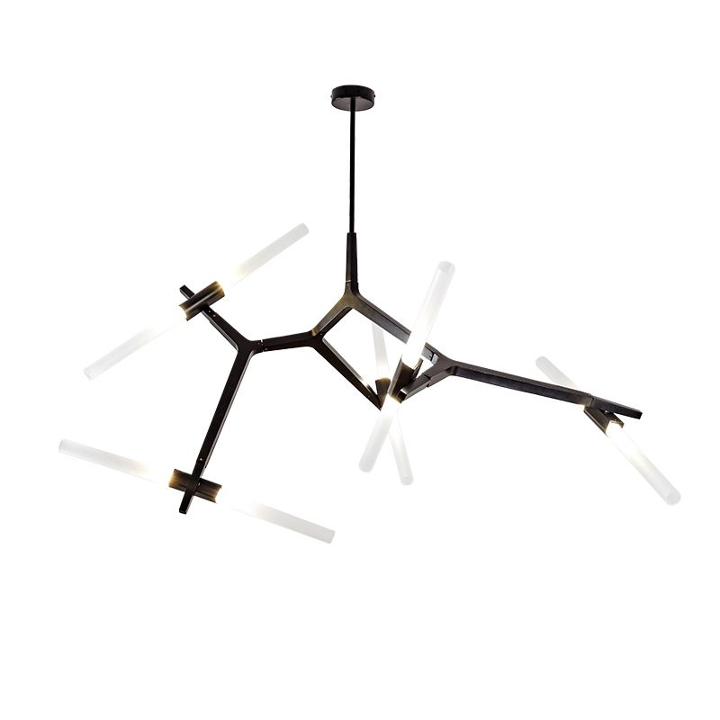 Radiation Chandelier Light Fixtures Modern Multi-Head Suspension Pendant Lamps for Living Room