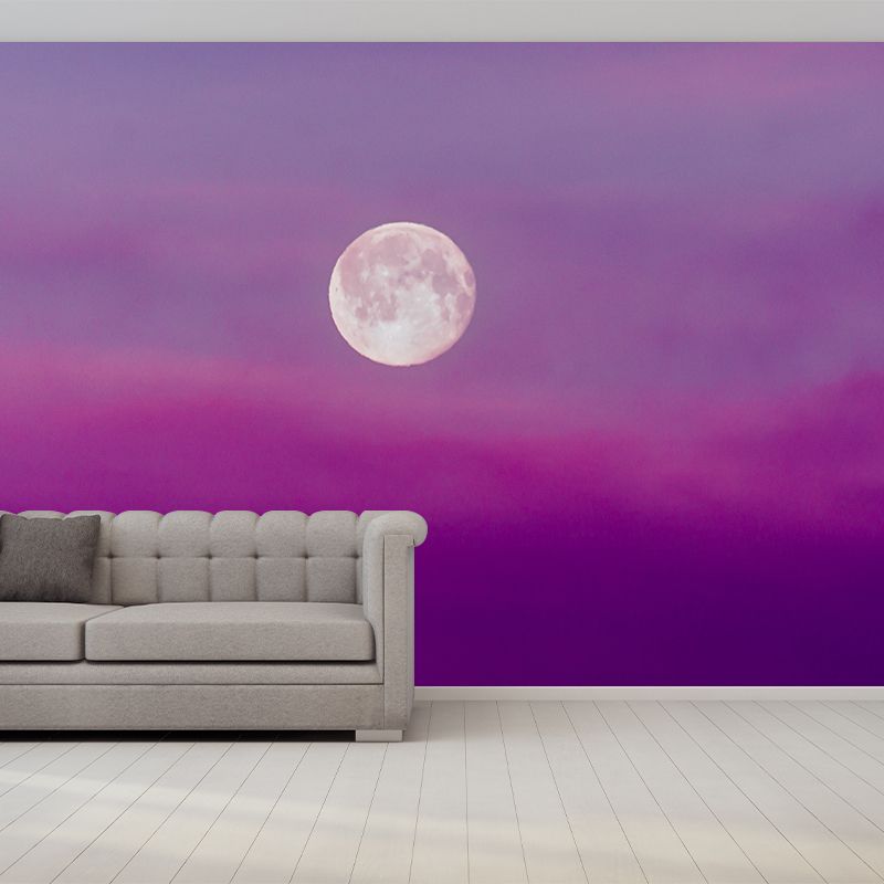 Dreamy Sky Resistant Mural Wallpaper Environment Friendly Sleeping Room Wall Mural