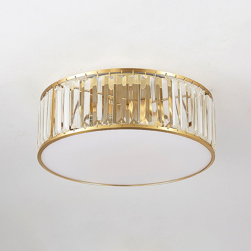 Crystal Geometric Flush Mount Lights Contemporary Style Multi Lights Flush Mount Fixture