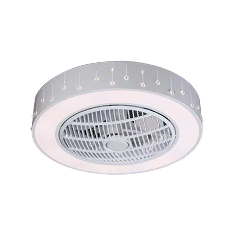 22 "breites Schlafzimmer mit breitem LED -Schlafzimmer mit zeitgenössischer weißer Hangleuchte Leuchte mit runden Acrylschatten