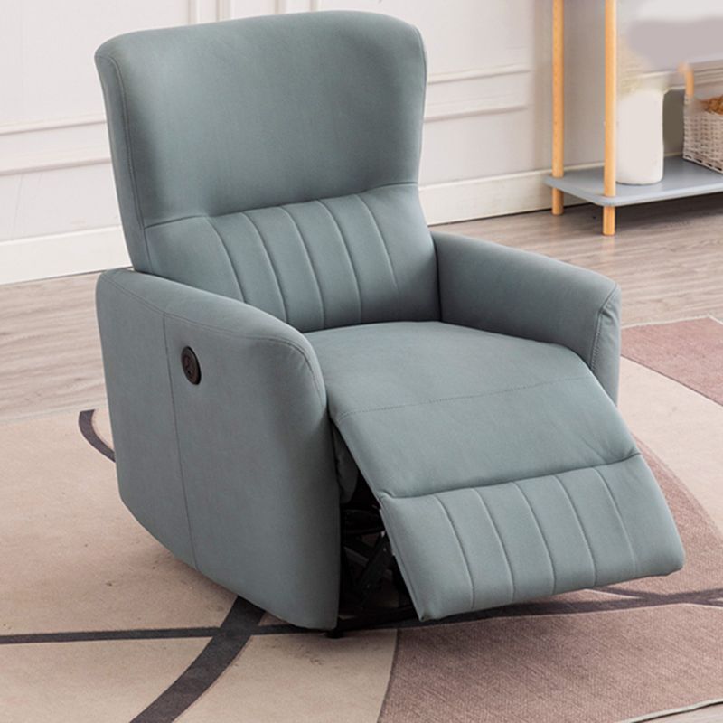 31.1-In Wide Swivel Reclining Chair Manual/Power Faux Leather Recliners
