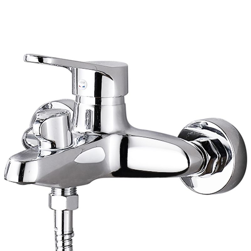 Tradition Fixed Bathtub Faucet Wall Mount Lever Handle Tub Faucet
