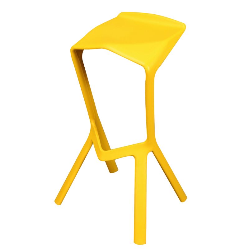 Backless Counter-height Stool Contemporary Plastic Bar & Counter Stool