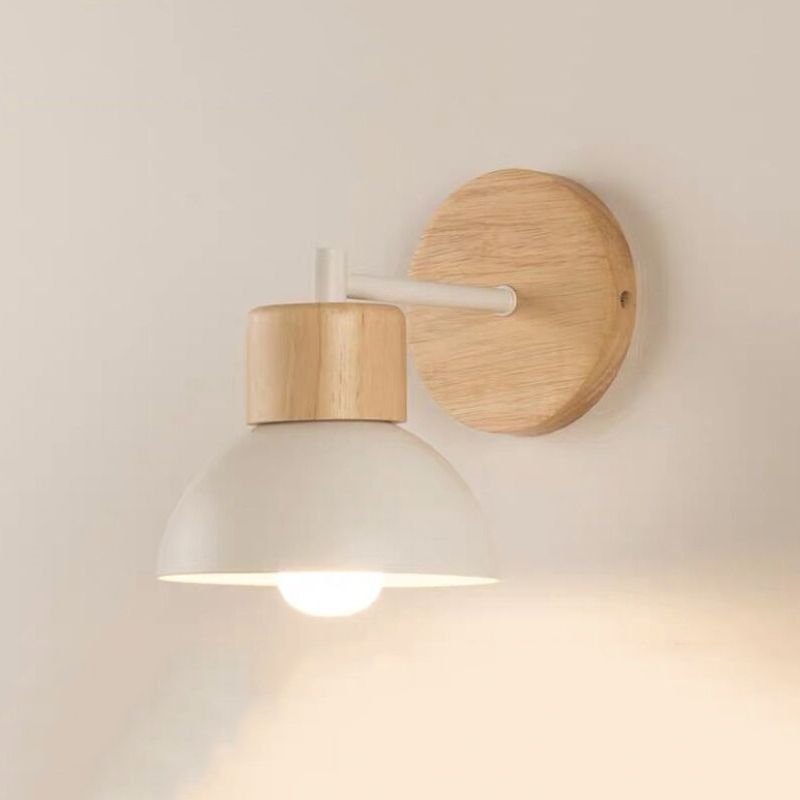 Contemporary Wall Light Simple Wooden Wall Light Sconce for Living Room