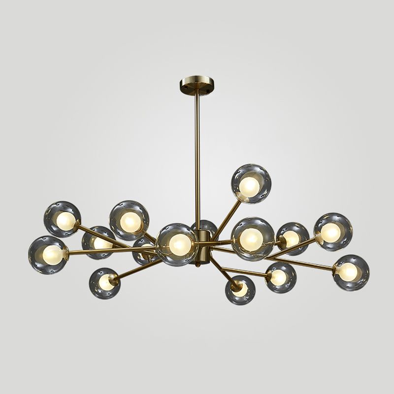 Modern Hanging Chandelier Lamp Global Glass Suspension Chandelier Pendant Light