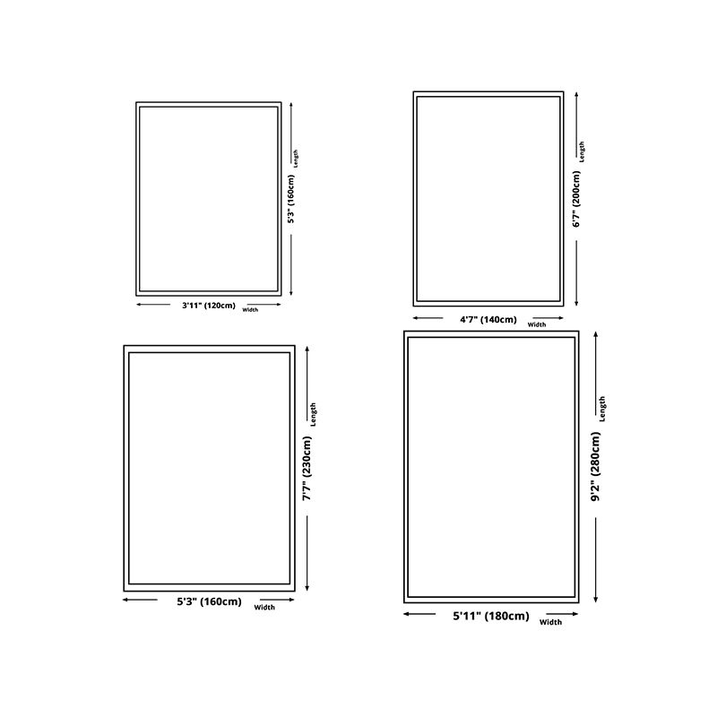 Victoria Floral Pattern Rug White Polyster Carpet Washable Area Carpet for Living Room