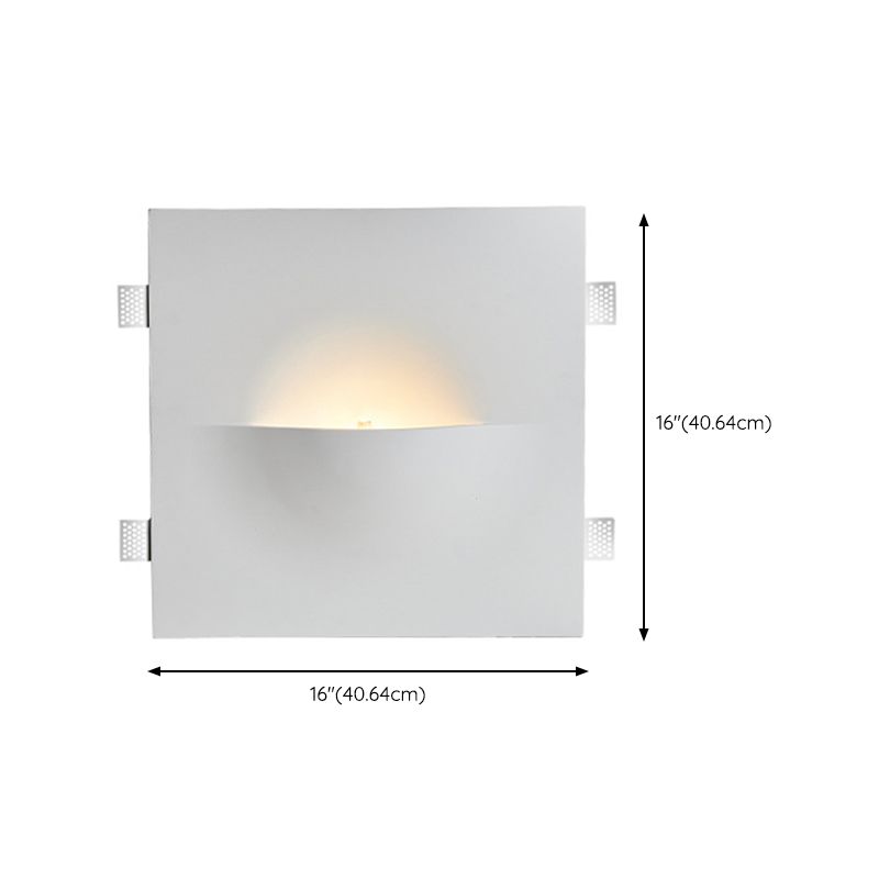 1-Light Square Wall Mounted Lamp Contemporary Stone Wall Lighting Ideas
