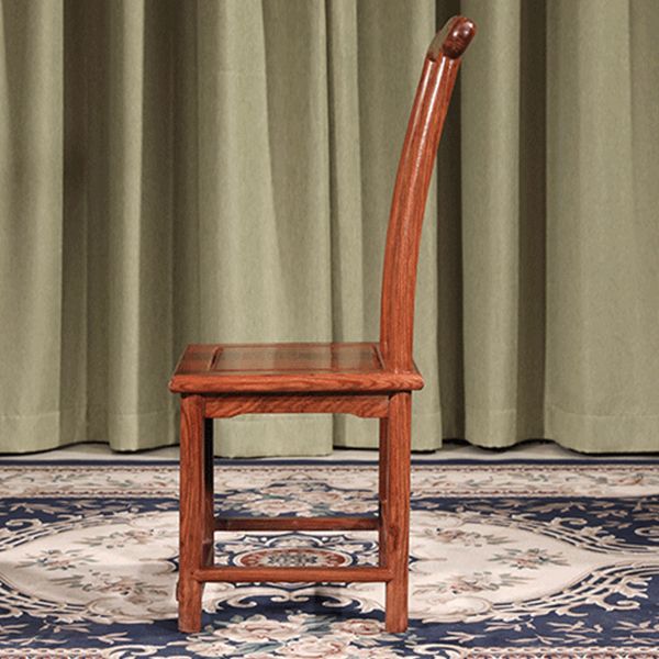 Modern Style Dining Chair Wooden Slat Back Side Chair for Living Room