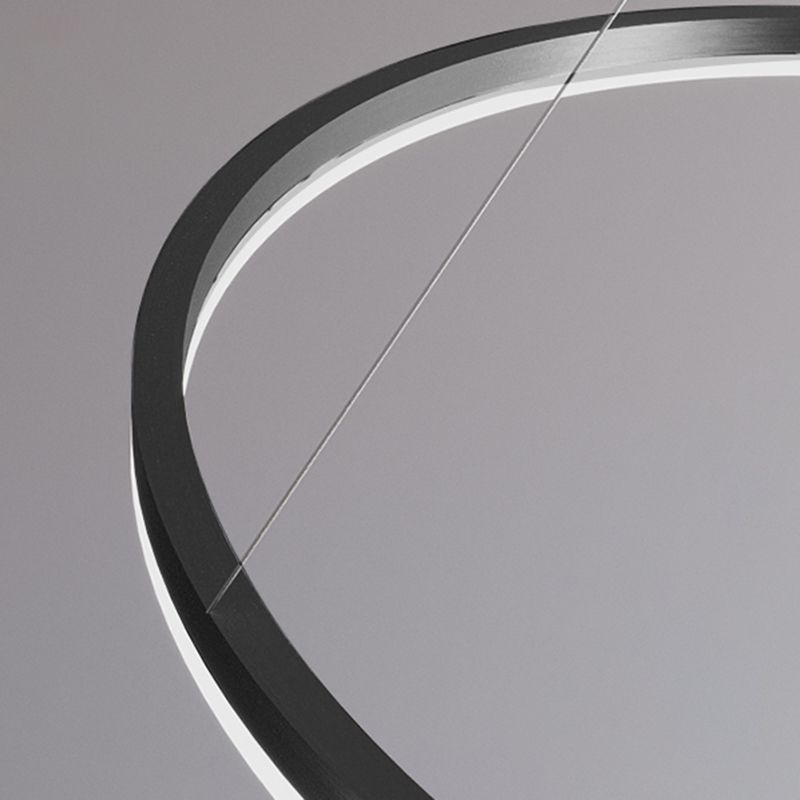 Forme de roue Chandelier Light Metal contemporain 1 Éclairage d'éclairage léger