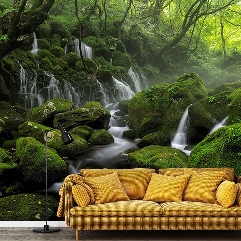 Photography Forest Wall Mural Living Room Environmental Stain Resistant Mural
