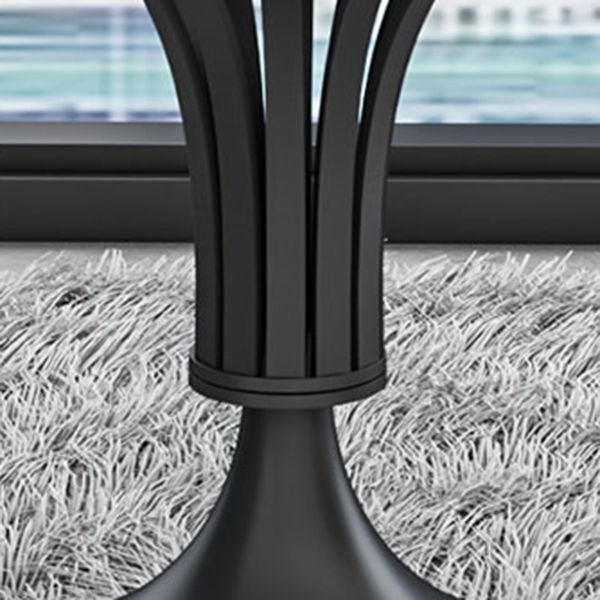 Round Luxury Style Dining Table Fixed Table with Sintered Stone